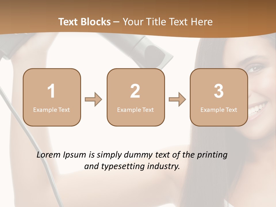 Face Girl Portrait PowerPoint Template