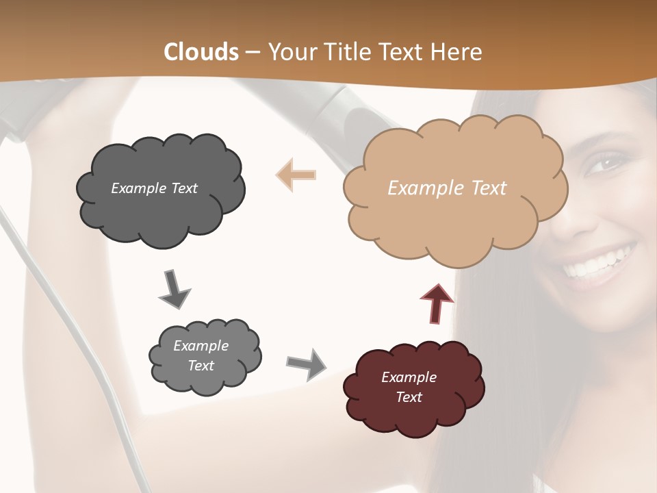 Face Girl Portrait PowerPoint Template