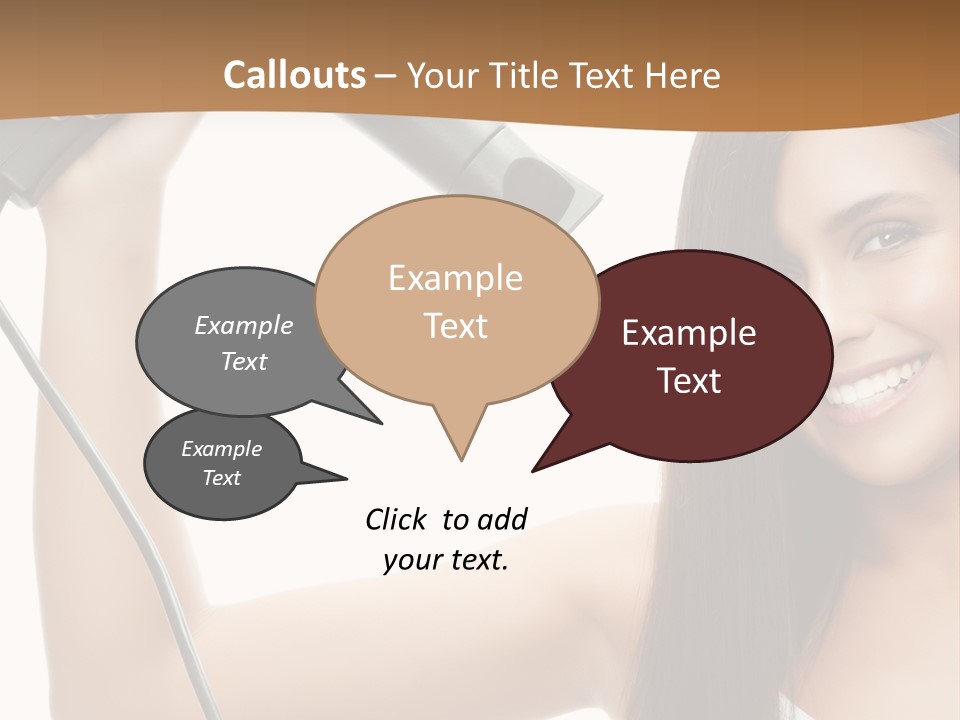 Face Girl Portrait PowerPoint Template