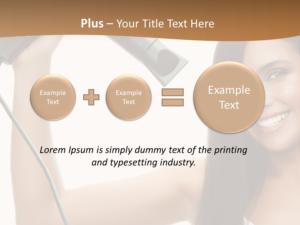 Face Girl Portrait PowerPoint Template