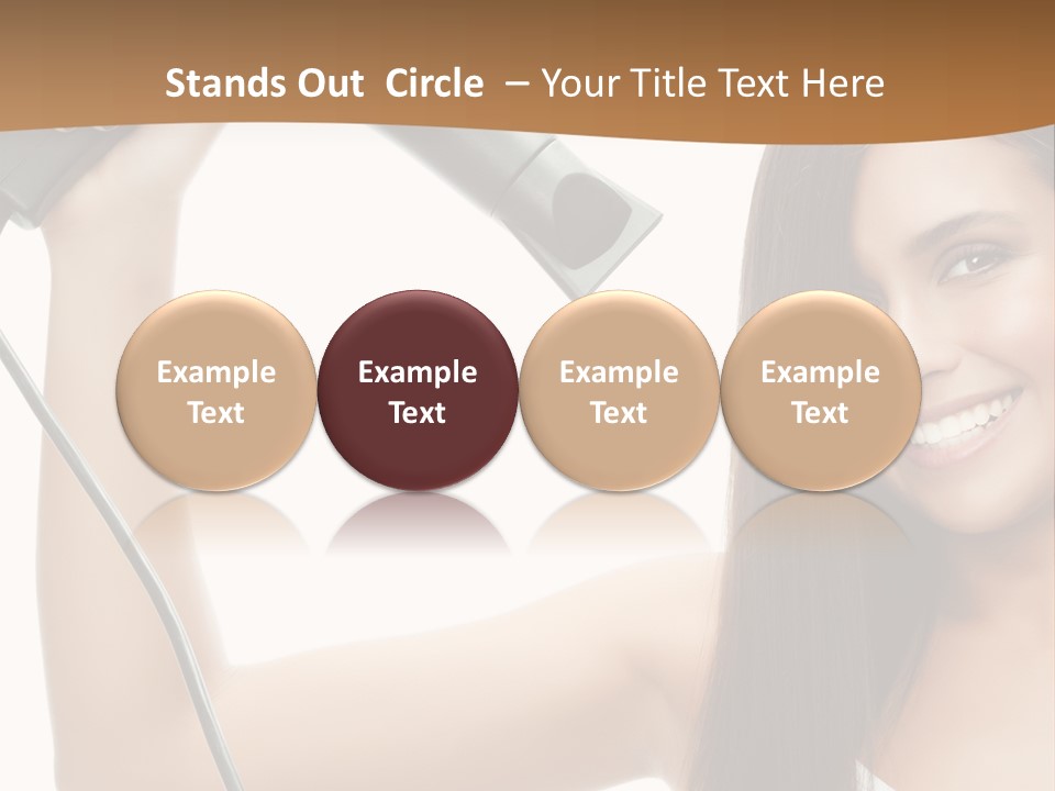 Face Girl Portrait PowerPoint Template