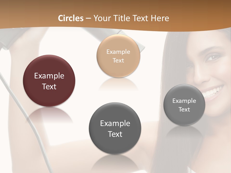 Face Girl Portrait PowerPoint Template