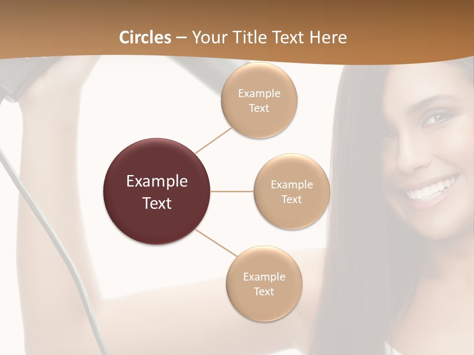 Face Girl Portrait PowerPoint Template