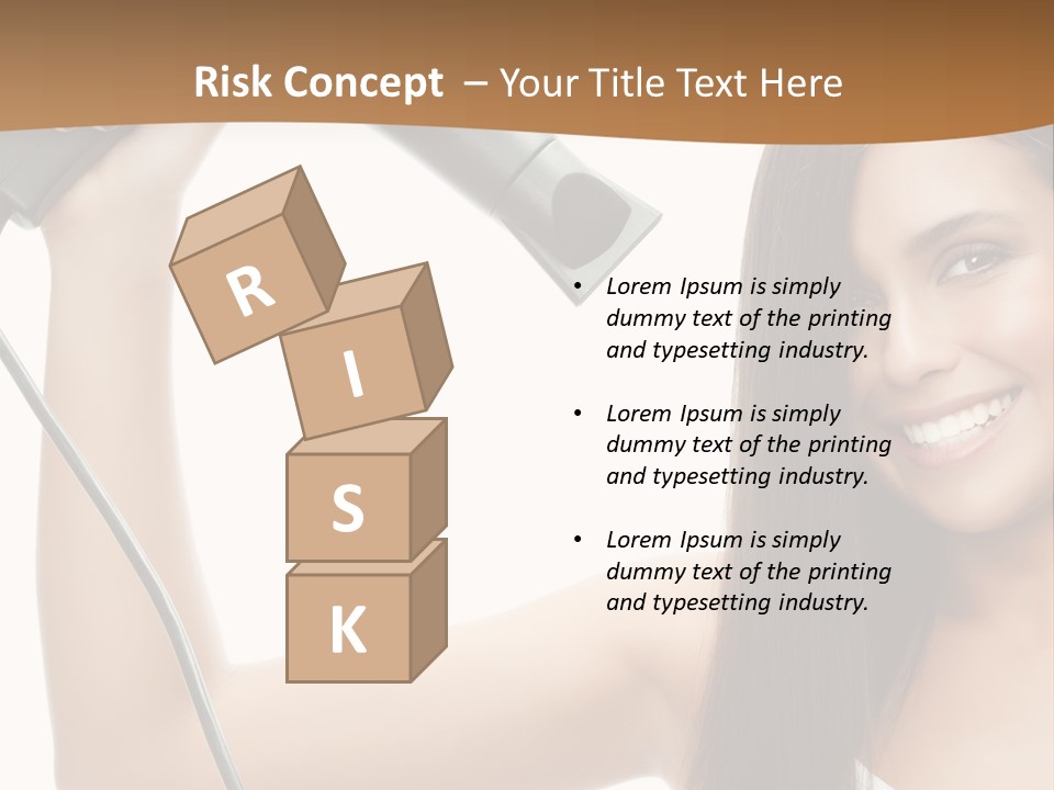 Face Girl Portrait PowerPoint Template