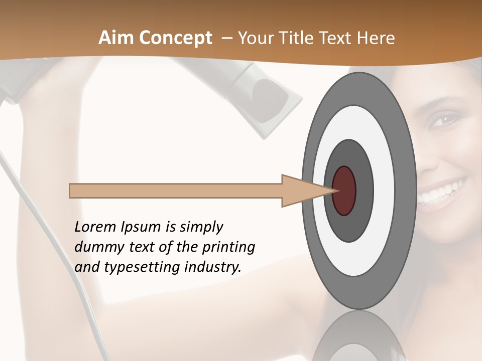 Face Girl Portrait PowerPoint Template