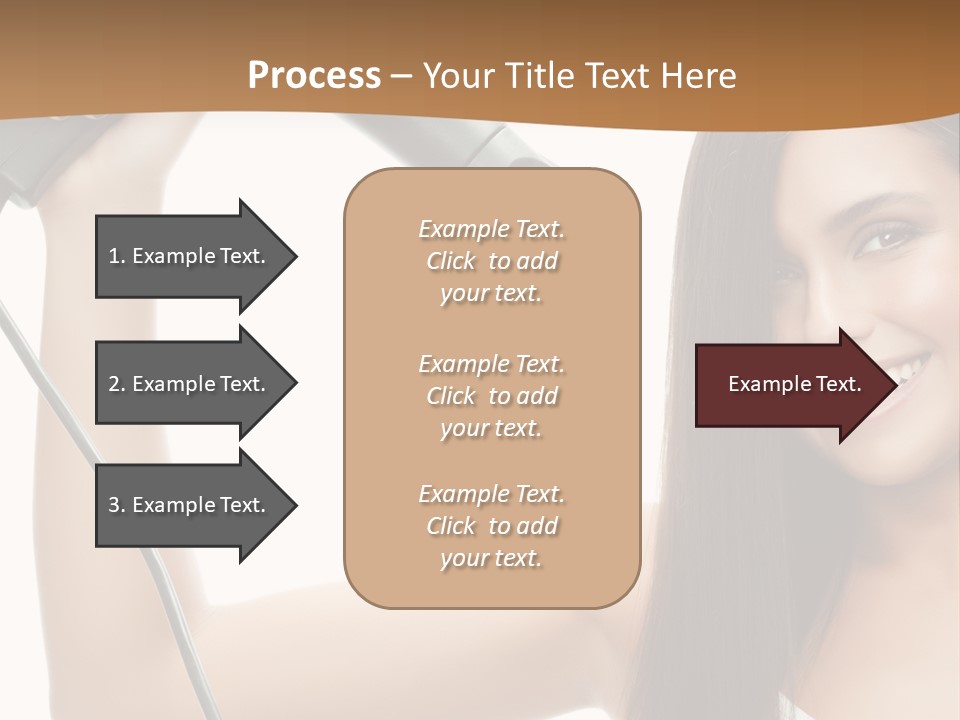 Face Girl Portrait PowerPoint Template