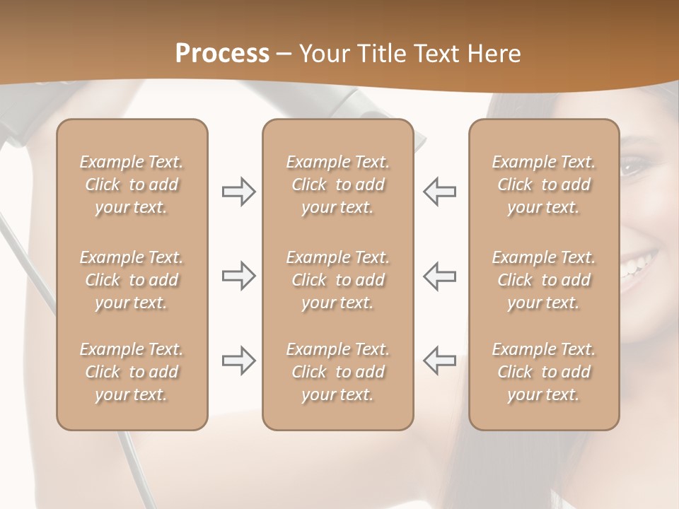 Face Girl Portrait PowerPoint Template