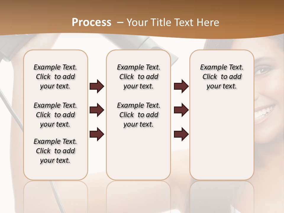 Face Girl Portrait PowerPoint Template