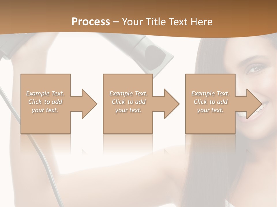 Face Girl Portrait PowerPoint Template