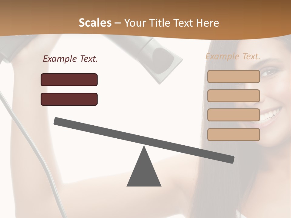 Face Girl Portrait PowerPoint Template