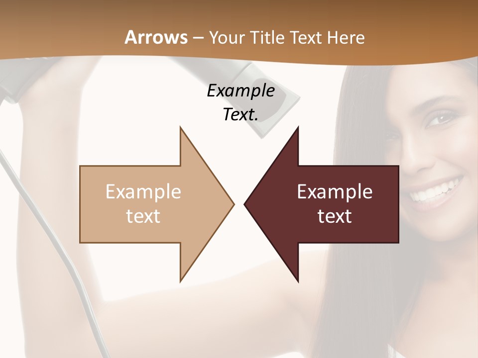 Face Girl Portrait PowerPoint Template