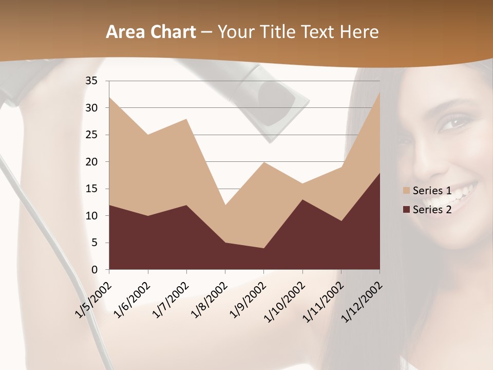 Face Girl Portrait PowerPoint Template