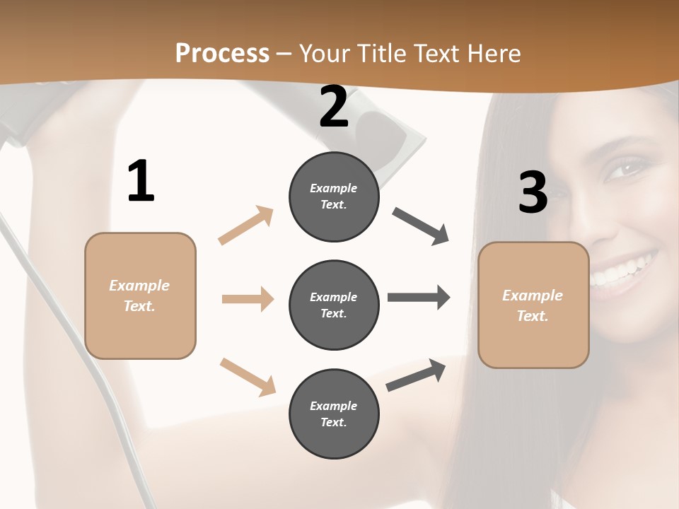 Face Girl Portrait PowerPoint Template