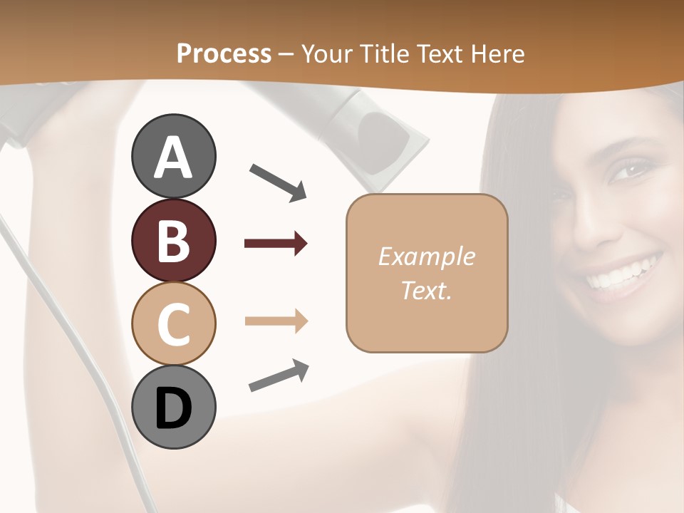 Face Girl Portrait PowerPoint Template