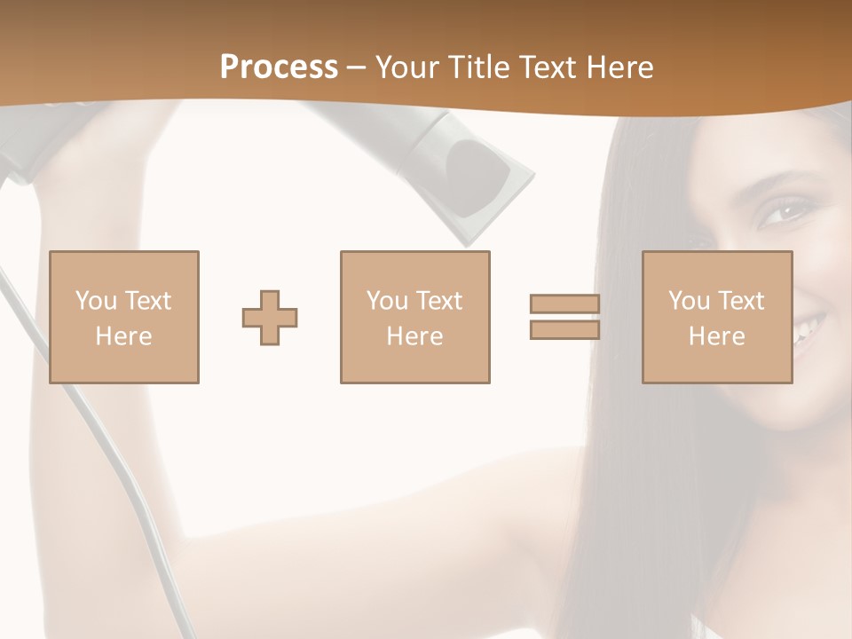 Face Girl Portrait PowerPoint Template