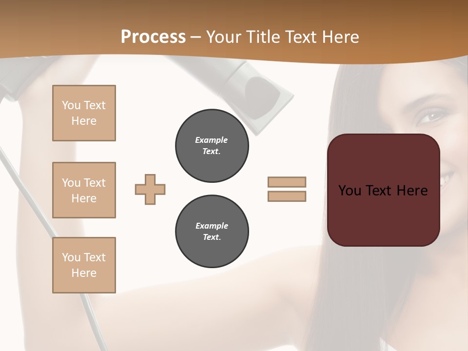 Face Girl Portrait PowerPoint Template