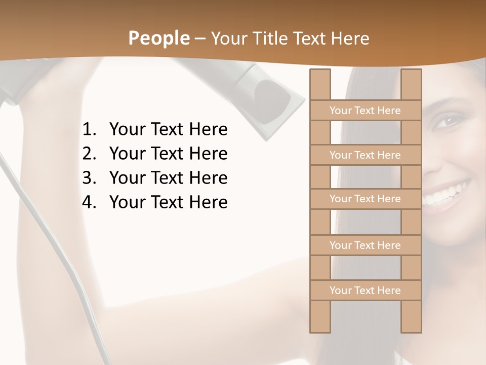 Face Girl Portrait PowerPoint Template