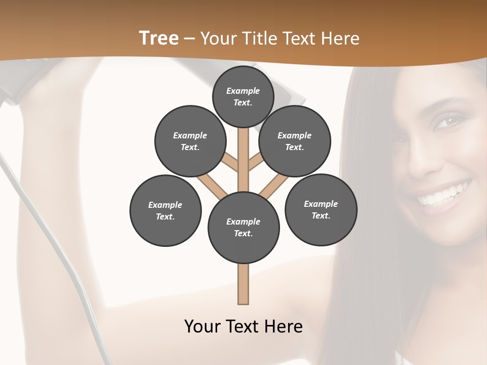 Face Girl Portrait PowerPoint Template