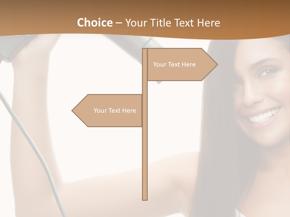 Face Girl Portrait PowerPoint Template