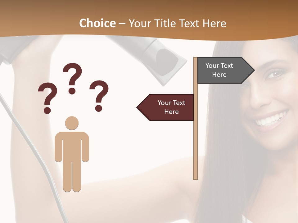 Face Girl Portrait PowerPoint Template