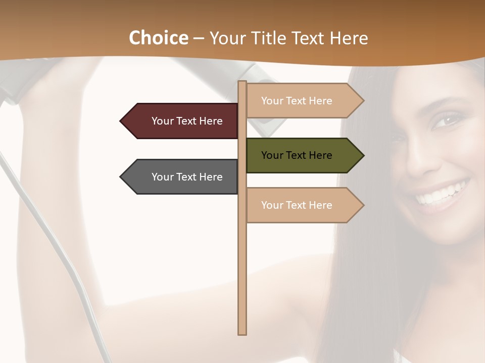 Face Girl Portrait PowerPoint Template