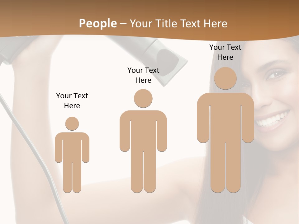 Face Girl Portrait PowerPoint Template