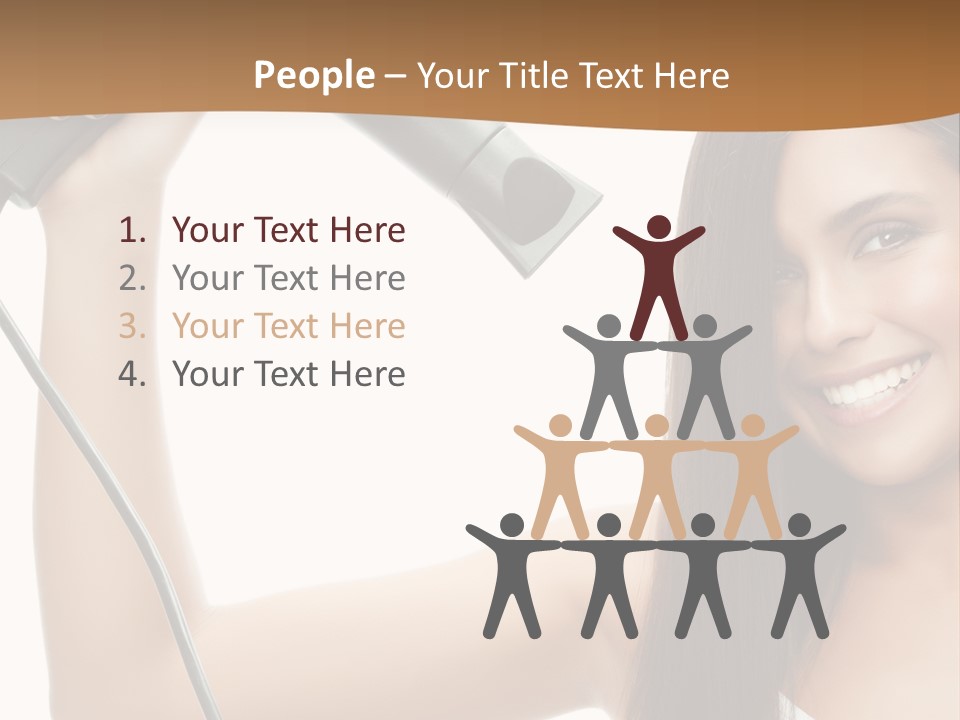 Face Girl Portrait PowerPoint Template