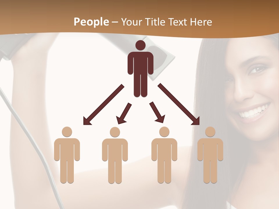 Face Girl Portrait PowerPoint Template