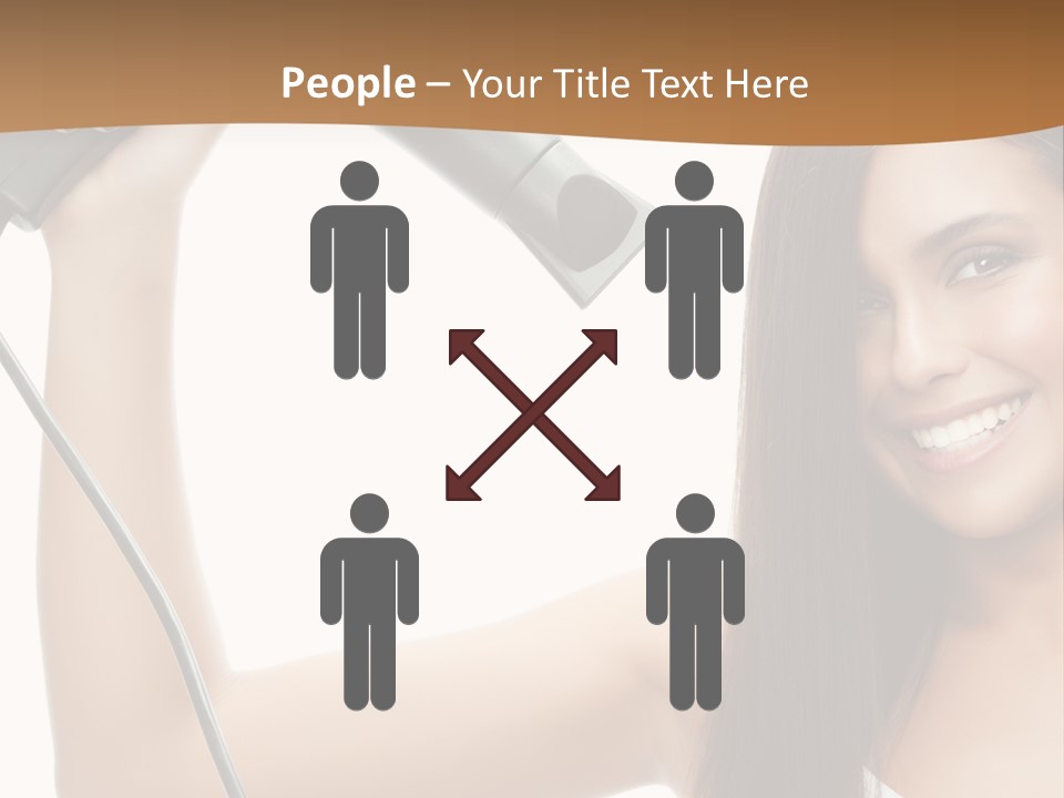 Face Girl Portrait PowerPoint Template