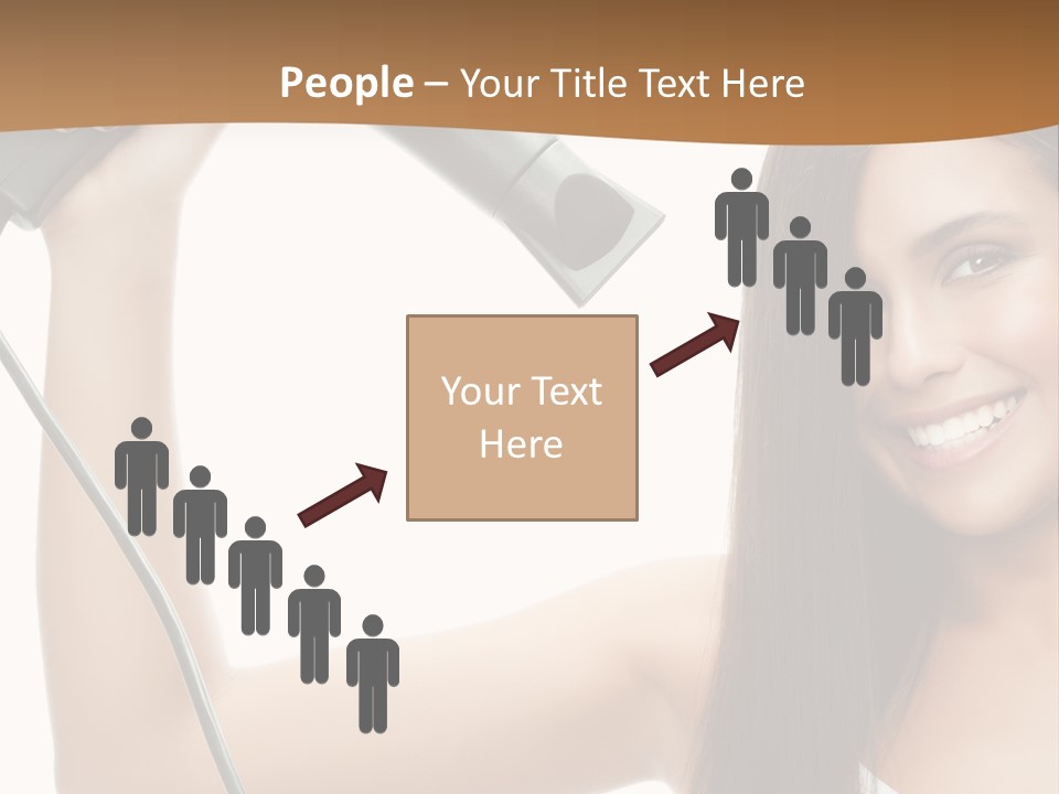 Face Girl Portrait PowerPoint Template