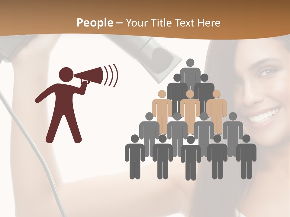 Face Girl Portrait PowerPoint Template