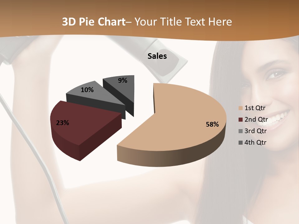 Face Girl Portrait PowerPoint Template