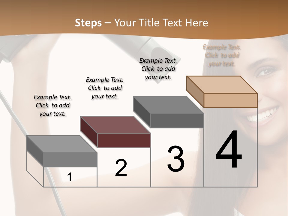 Face Girl Portrait PowerPoint Template