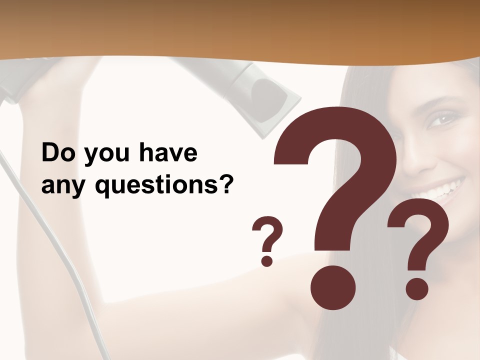 Face Girl Portrait PowerPoint Template