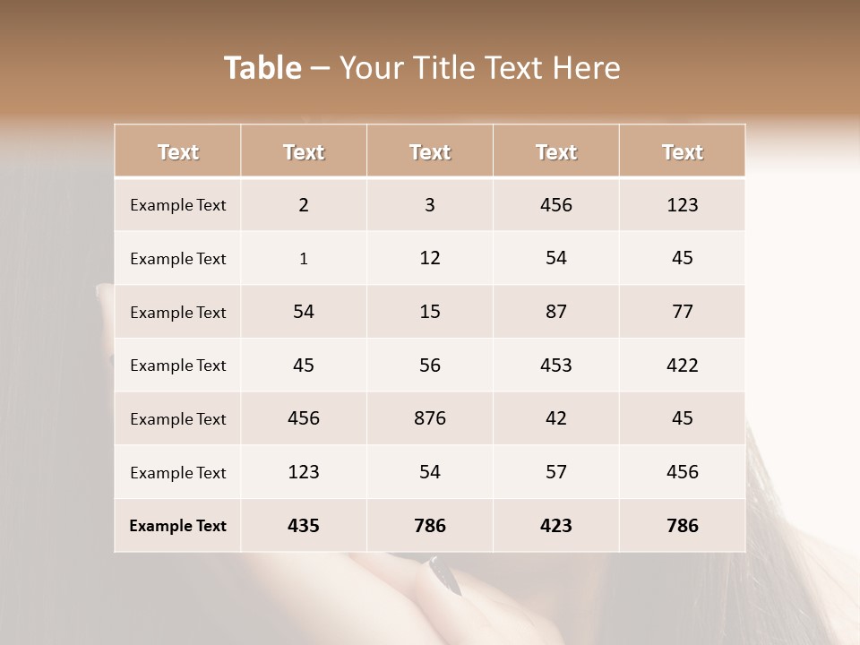Care Beauty Beautiful PowerPoint Template