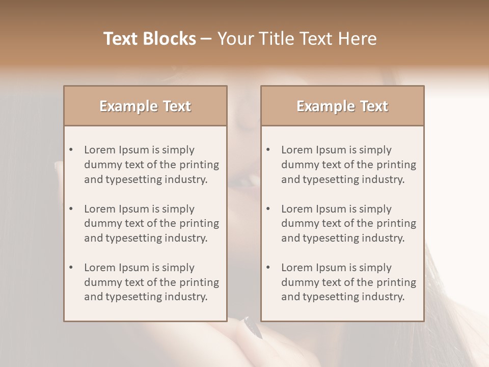 Care Beauty Beautiful PowerPoint Template