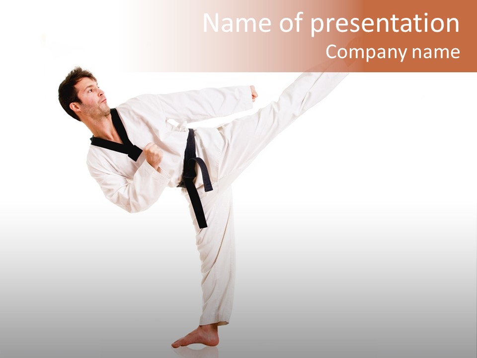 Young Strong Judo PowerPoint Template