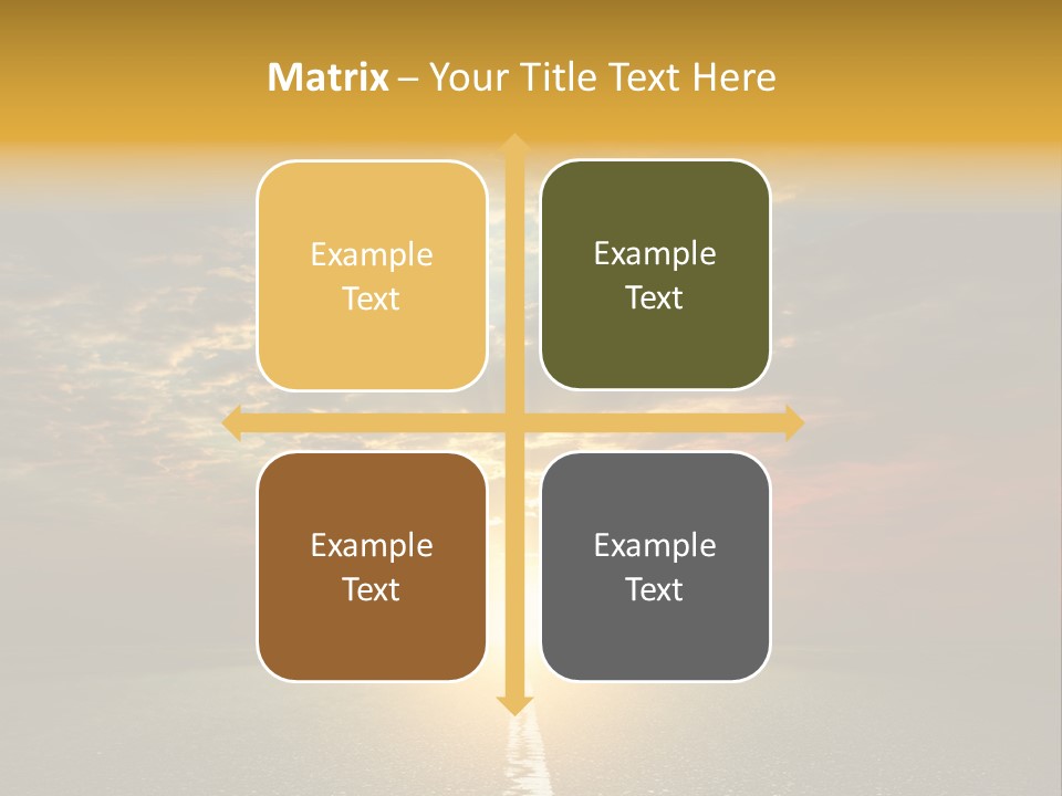 Landscape Brightly Lit Cloudscape PowerPoint Template