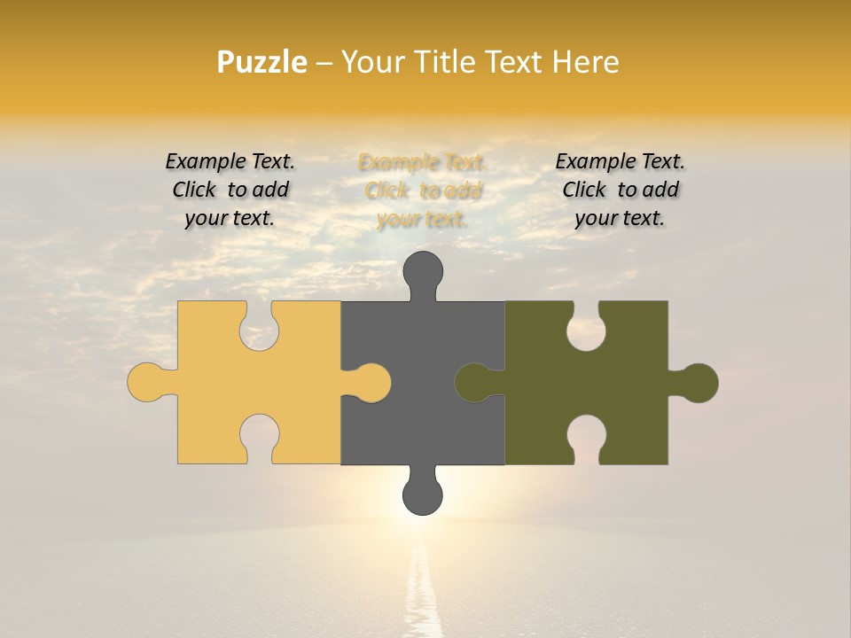 Landscape Brightly Lit Cloudscape PowerPoint Template