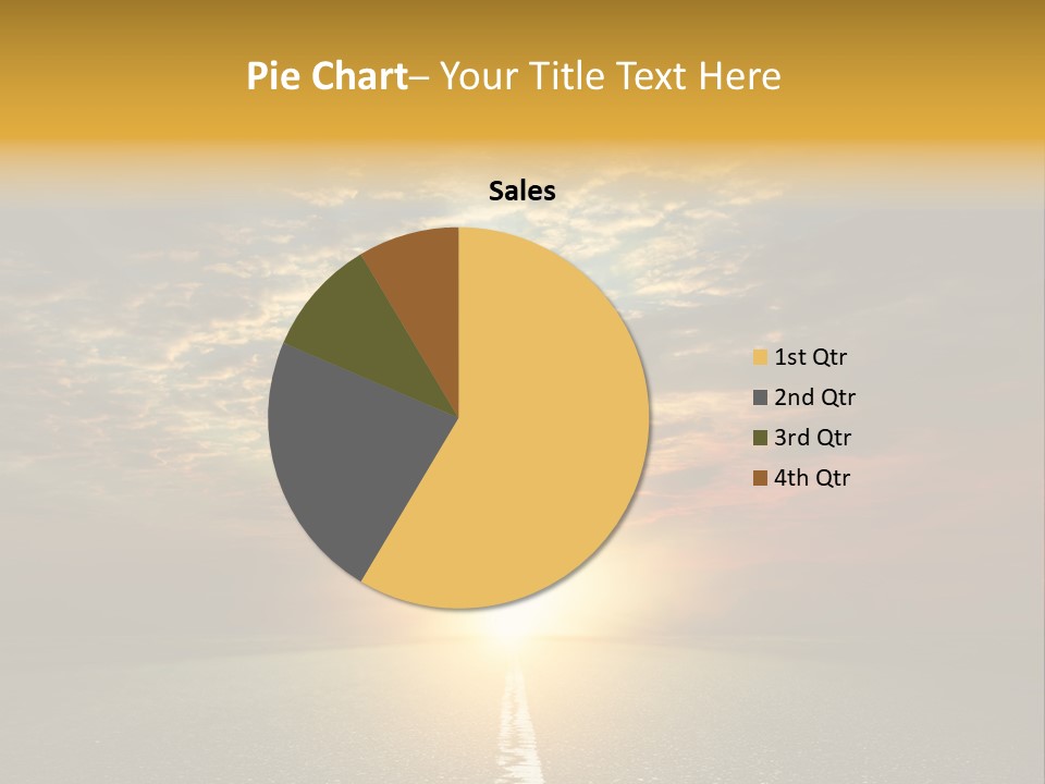 Landscape Brightly Lit Cloudscape PowerPoint Template