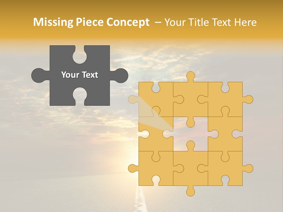 Landscape Brightly Lit Cloudscape PowerPoint Template