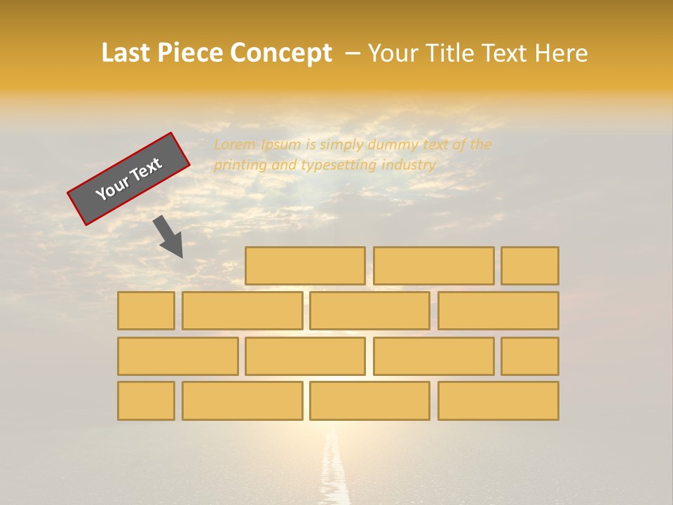 Landscape Brightly Lit Cloudscape PowerPoint Template