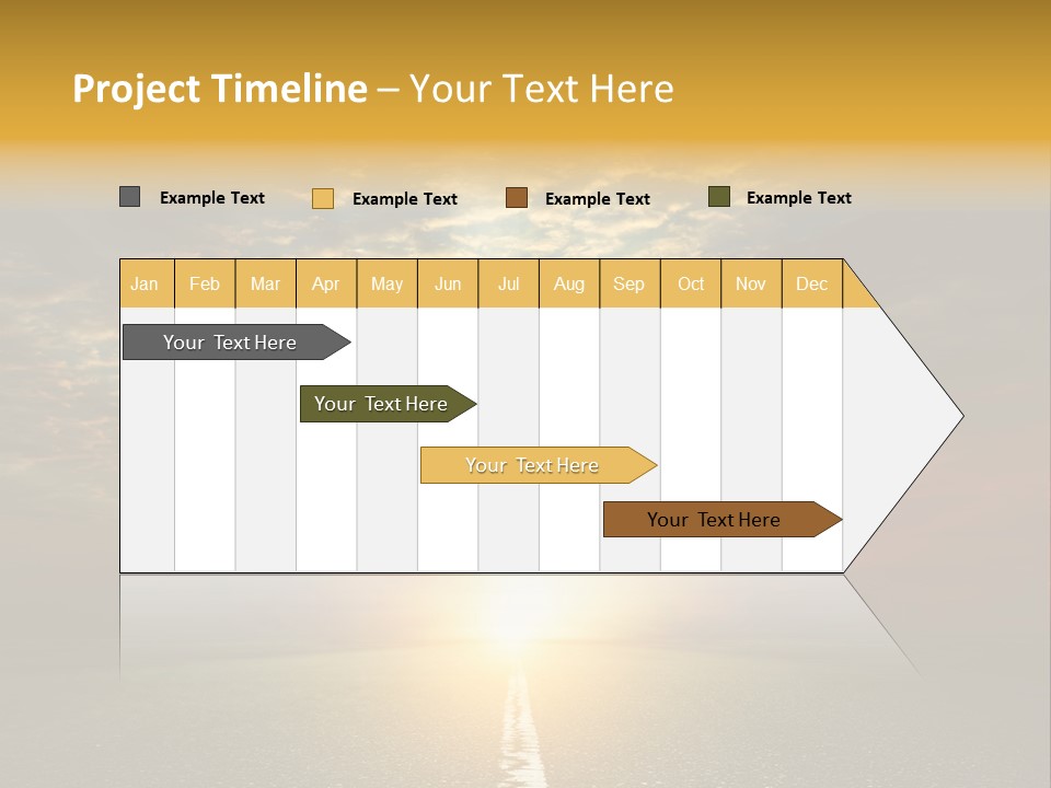 Landscape Brightly Lit Cloudscape PowerPoint Template