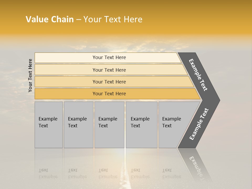 Landscape Brightly Lit Cloudscape PowerPoint Template