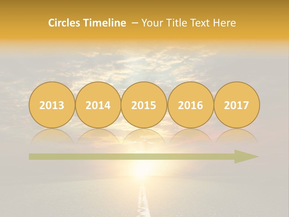 Landscape Brightly Lit Cloudscape PowerPoint Template