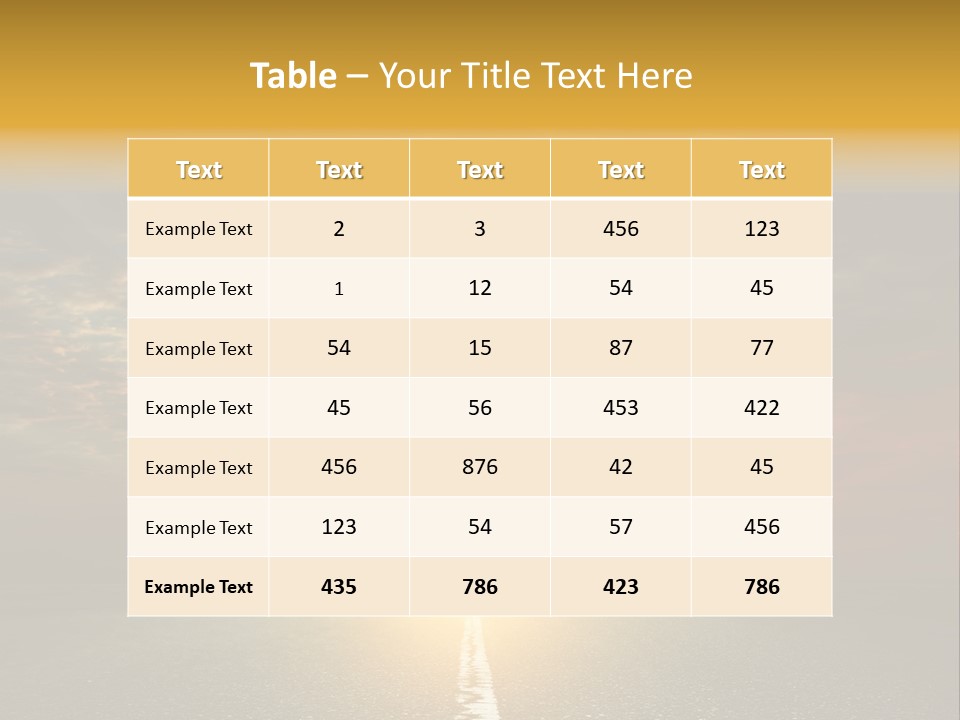 Landscape Brightly Lit Cloudscape PowerPoint Template