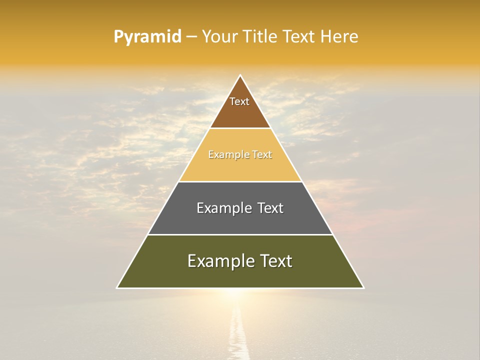 Landscape Brightly Lit Cloudscape PowerPoint Template