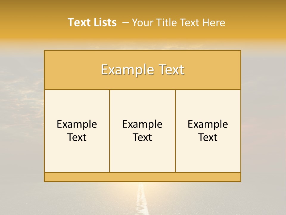 Landscape Brightly Lit Cloudscape PowerPoint Template