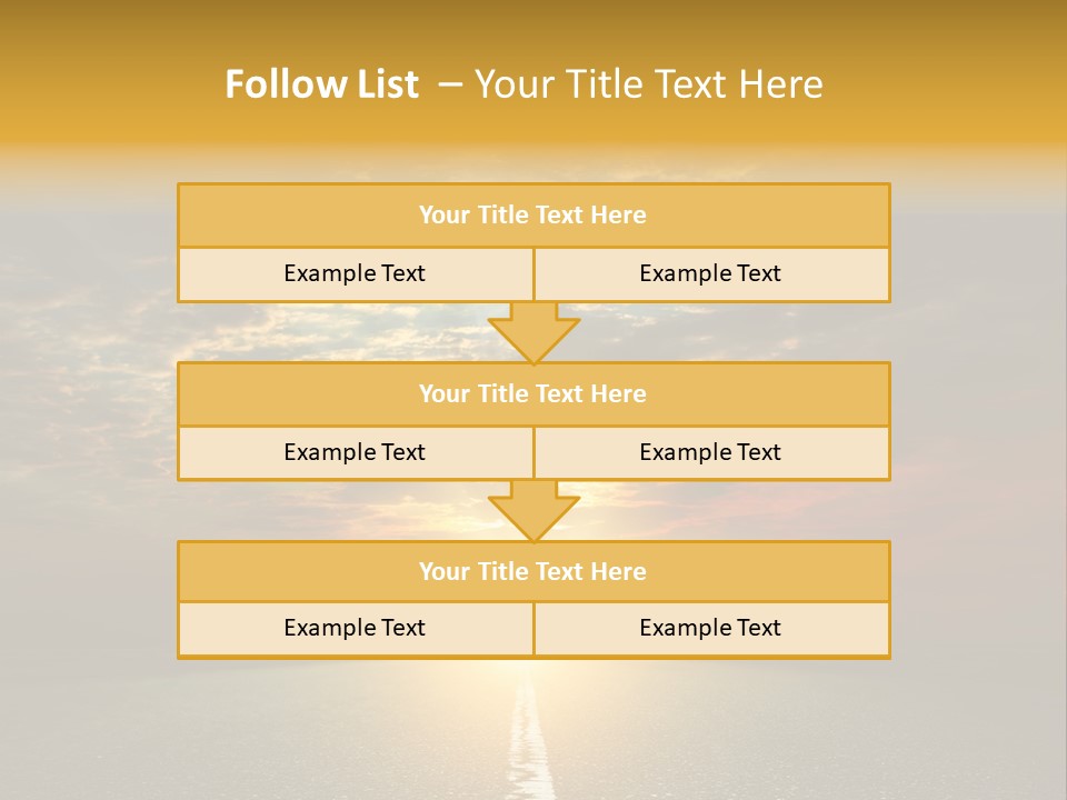 Landscape Brightly Lit Cloudscape PowerPoint Template