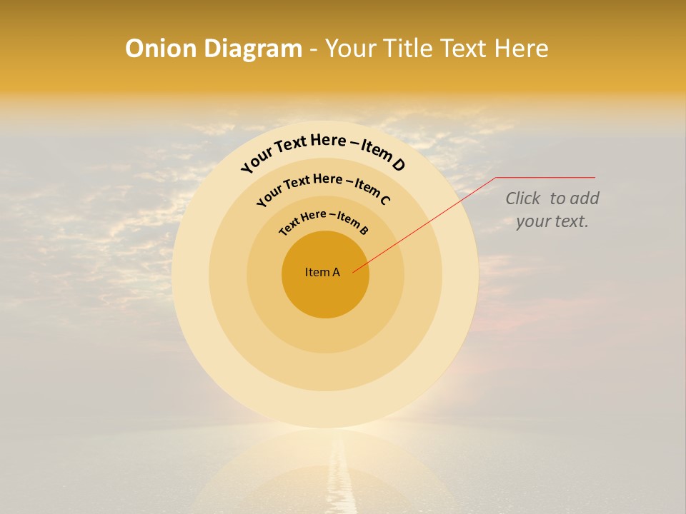 Landscape Brightly Lit Cloudscape PowerPoint Template
